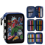 Marvel Avengers Etui Kind – 3-vaks Gevuld – 44-delig – Tekenen & Schrijven – Jongens Schooletui