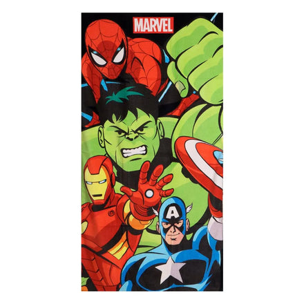 Marvel Avengers Strandlaken – Hulk Spiderman Iron Man – 70x140 cm – Sneldrogend – Kinder Strandhanddoek