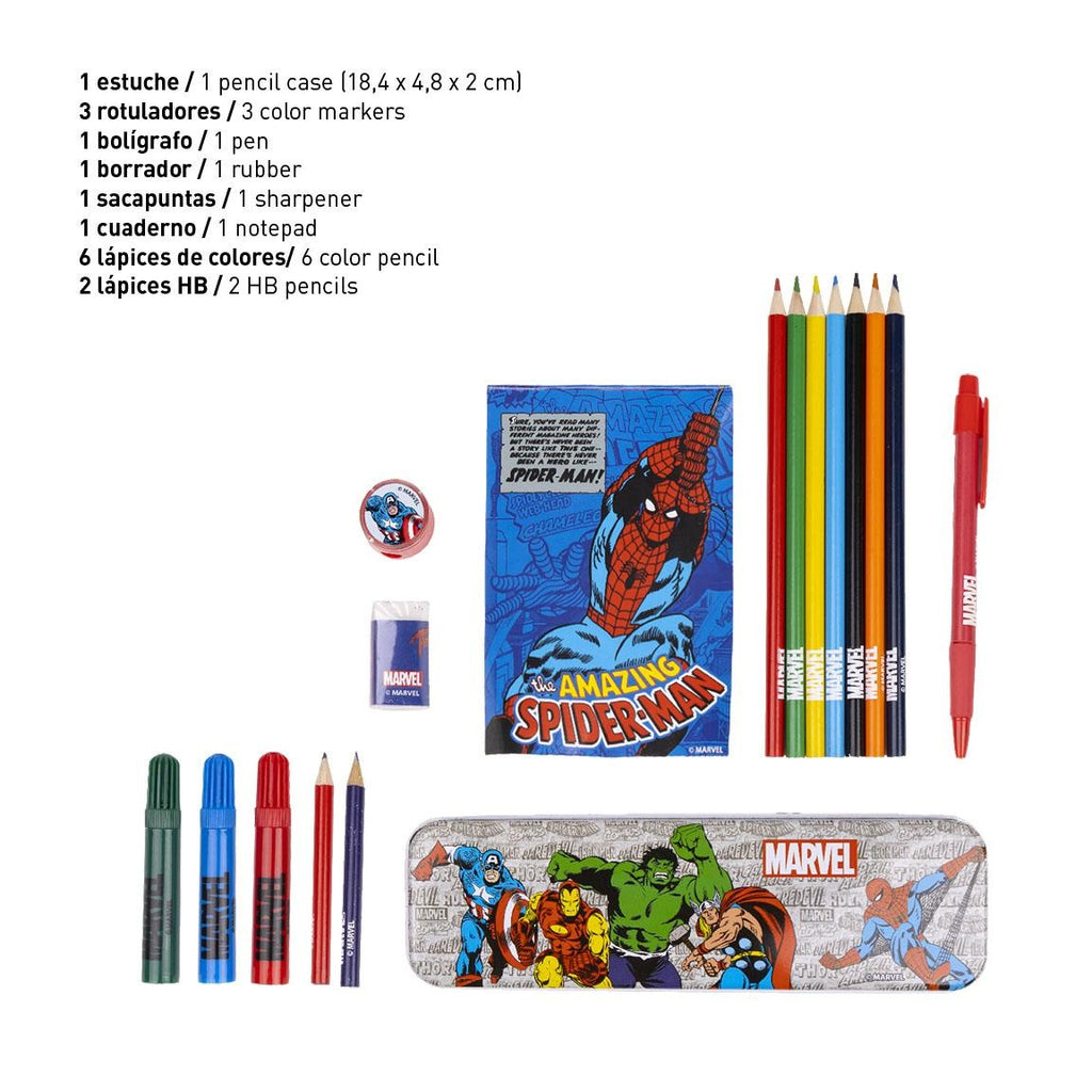 Marvel Avengers Zeichnungsset Zeichnungsbox - 25 Stück