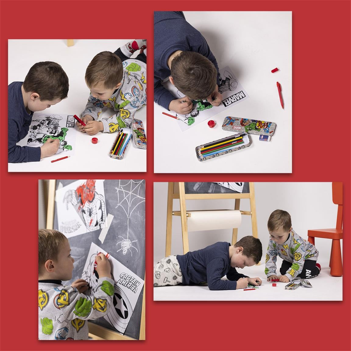 Marvel Avengers Drawing Set Drawing Box - 25 pieces