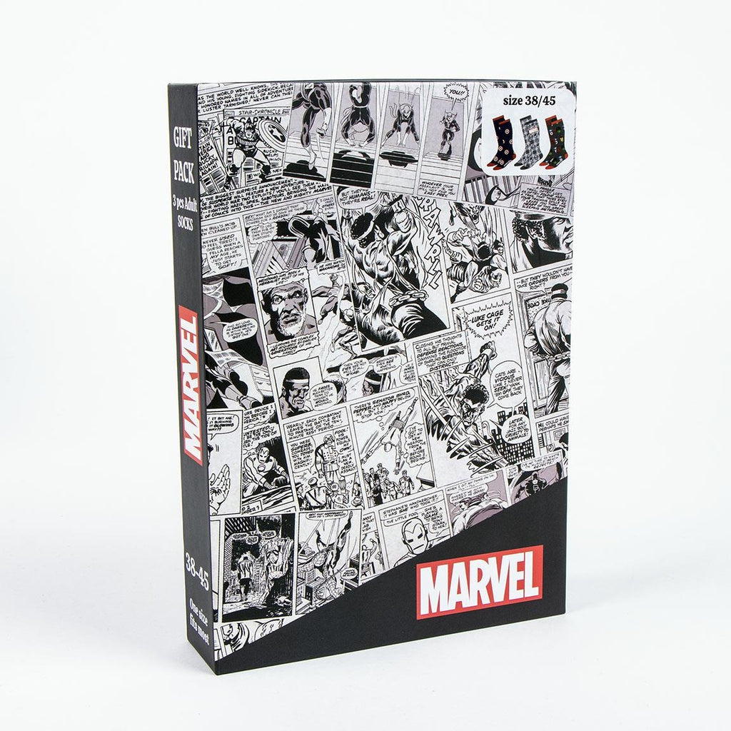 Marvel Socken Herren Damen Geschenk - 3 Paar - Größe 38/45