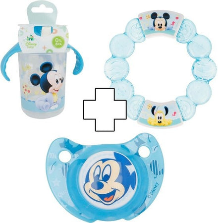 Disney - Mickey Mouse - Pacifier - Teething ring - Training cup