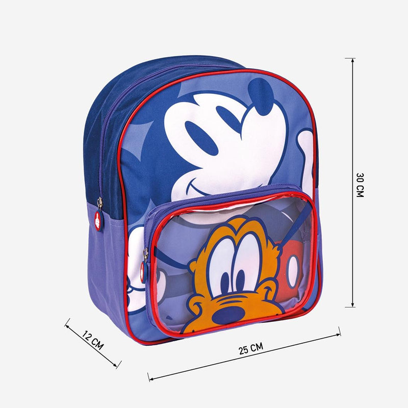 Disney Mickey Mouse en Pluto Rugzak 2 vakken - Hoogte 30cm