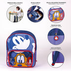 Disney Mickey Mouse and Pluto Backpack 2 compartments - Height 30cm