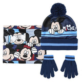 Muts, handschoenen en nekwarmer Mickey Mouse