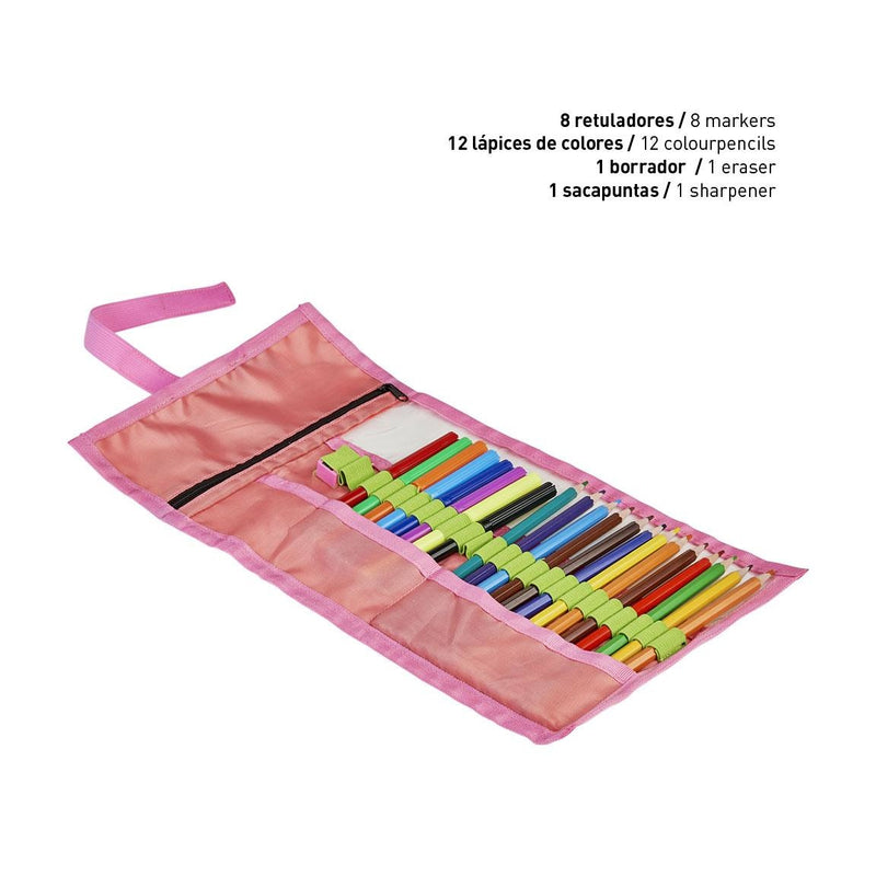 Disney Minnie Mouse Oprol Etui met inhoud