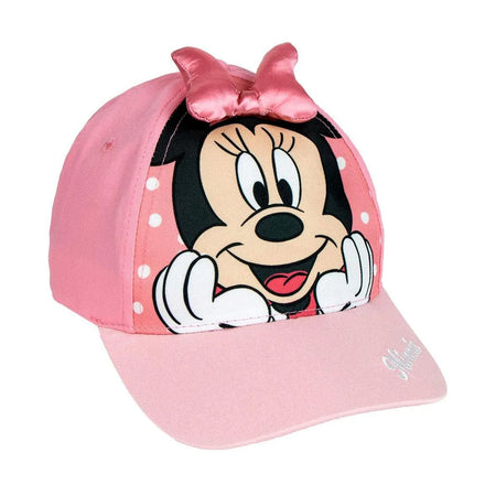 Disney Minnie Mouse Pet Roze – Kinderpet met Strik – Verstelbaar – Officieel Gelicenseerd