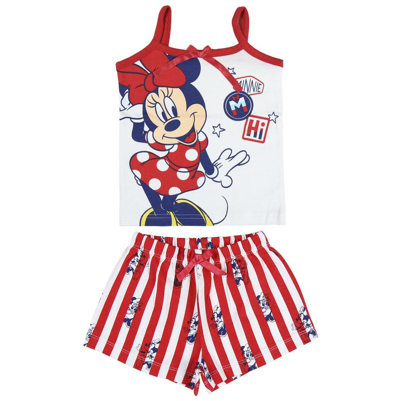 Disney - Minnie Mouse - Baby Shortama - Wit