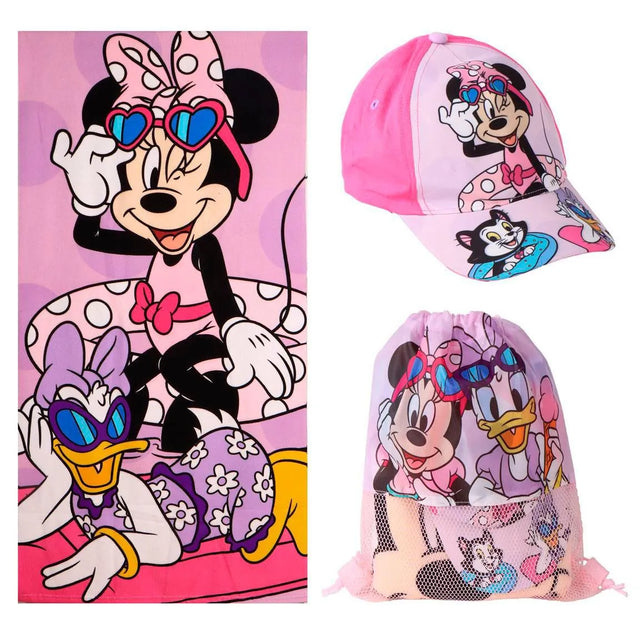 Minnie Mouse Beach Set with Towel Bag and Cap