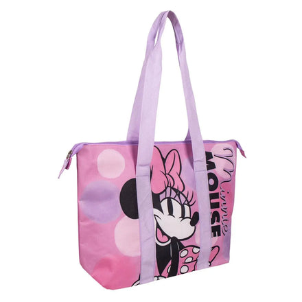 Disney Minnie Mouse Strandtas – Roze Schoudertas met Rits – Zomertas Strand Zwembad Vakantie Kinderen