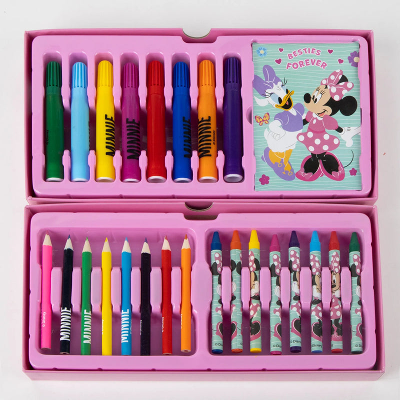Minnie Mouse Tekendoos Kind – 44-delige Knutselkoffer – Besties Forever – Meisjes Tekenen & Kleuren