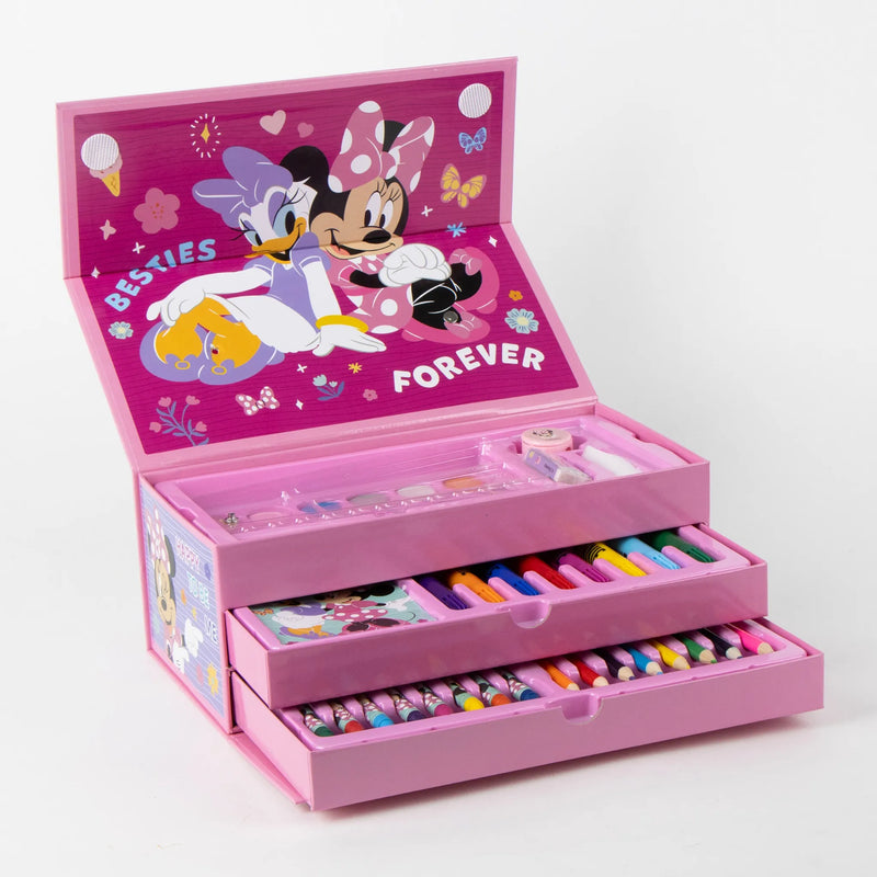 Minnie Mouse Tekendoos Kind – 44-delige Knutselkoffer – Besties Forever – Meisjes Tekenen & Kleuren