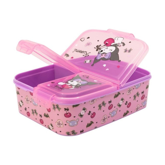 Kuromi lunchbox met kliksluiting