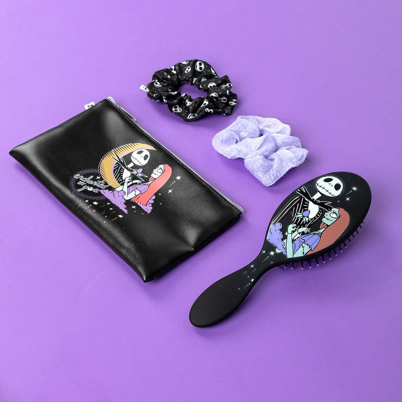 Disney Nightmare Before Christmas Beauty Set Haarborstel Haar Scrunshies Toilettas