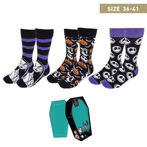 Nightmare Before Christmas Sokken Cadeauverpakking 3 Paar - Maat 35-41