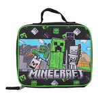 Minecraft Rucksack 5-teiliges Set – Jungen Schulranzen Mädchen – mit Lunchkit & Federmäppchen