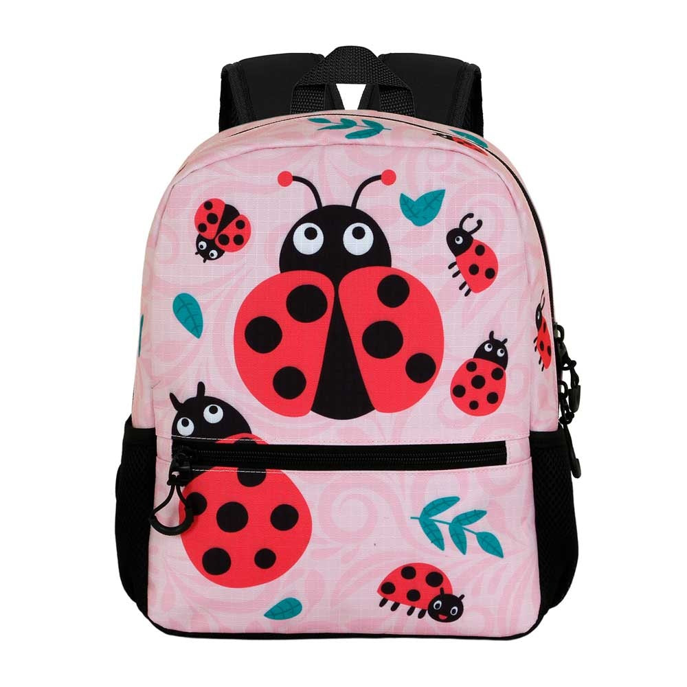 Oh My Pop Backpack Ladybug 2 Pockets - Premium Quality - Plush Ladybug Pendant - Height 35cm