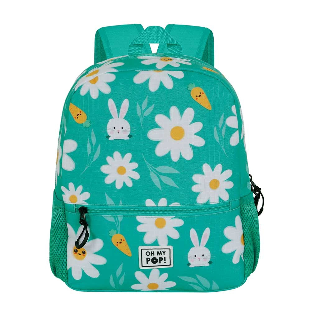 Oh My Pop Backpack Sweet Rabbit 2 Pockets - Premium Quality - Plush Carrot Hanger - Height 35cm