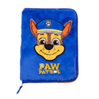 Paw Patrol Chase Gefülltes Fluffy Federmäppchen - 1-Fach Federmäppchen mit Schreibwaren - Plüsch Federmäppchen - Offizielle Paw Patrol Merchandise