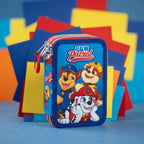 Paw Patrol Gevulde Etui 3 Vaks – 46 Delig – 3D Logo – Officieel Gelicenseerd