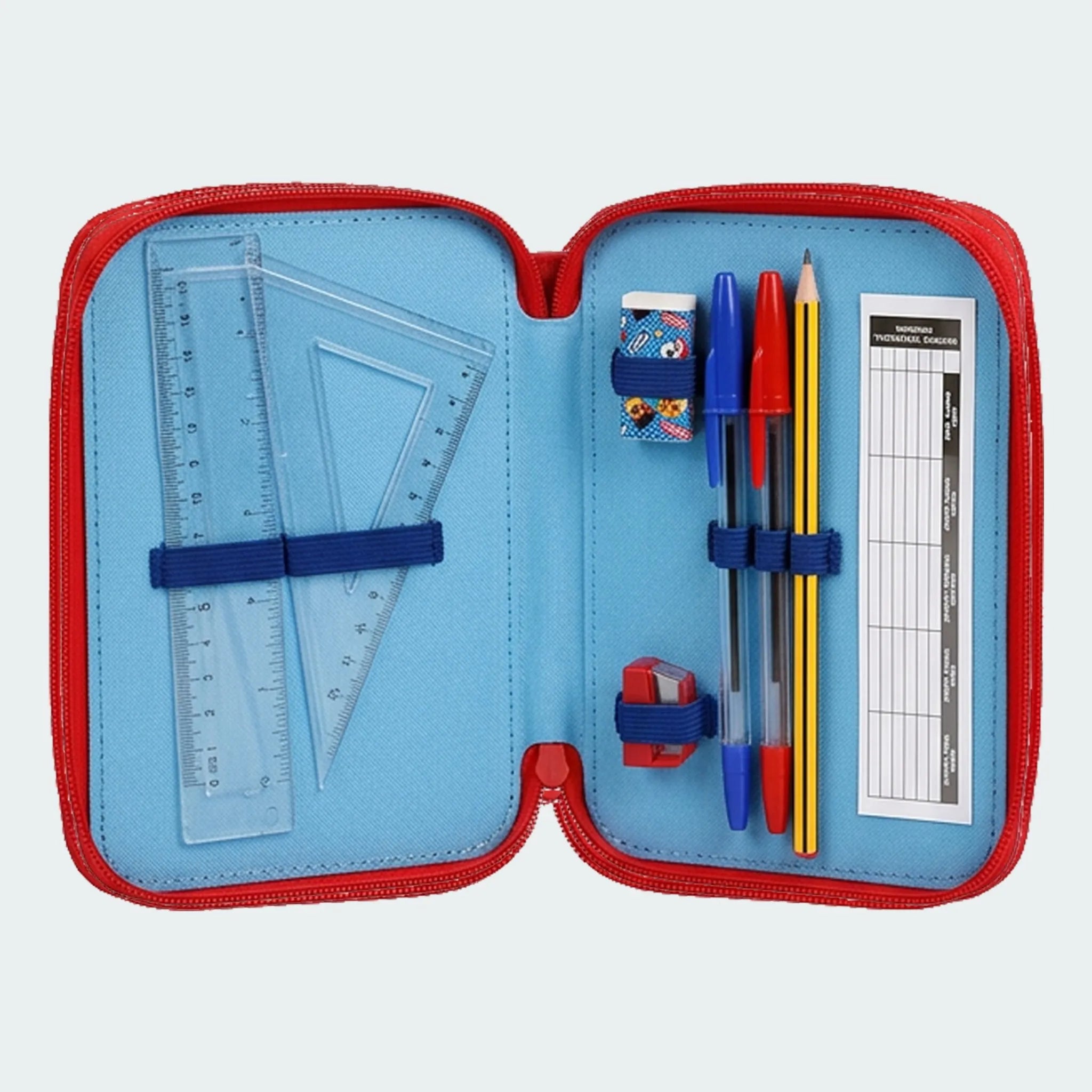 Paw Patrol Gevulde Etui 3 Vaks – 46 Delig – 3D Logo – Officieel Gelicenseerd
