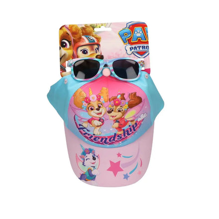Paw Patrol Pet met Zonnebril Kinderen – Skye & Everest – UV400 Bescherming – Verstelbare Cap – Zomer Set