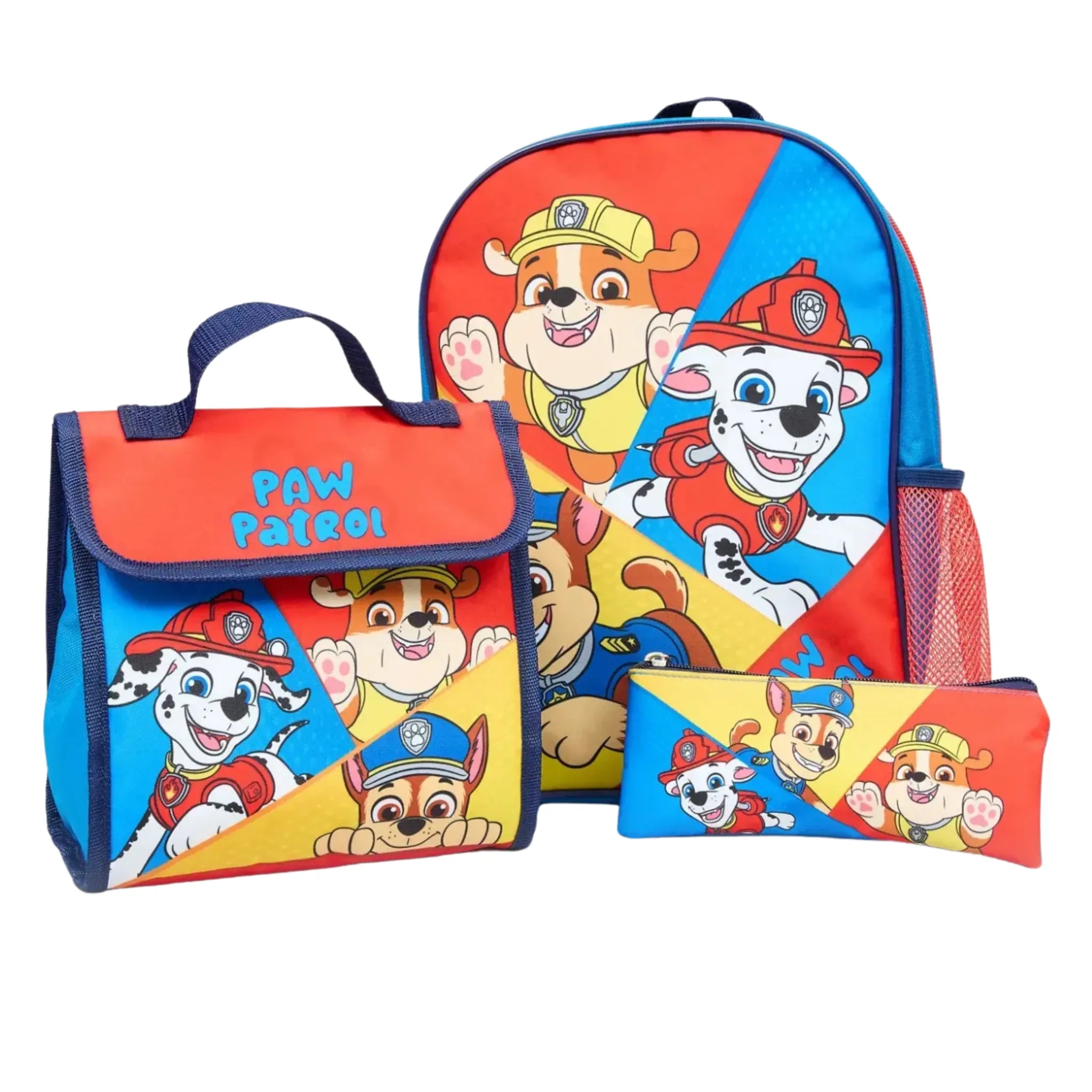 Paw Patrol backpack set boys girls 34 cm 3-piece