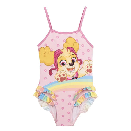 Paw Patrol Skye Badpak Meisjes – Roze Badpak met Ruffles – Zomer Zwemkleding – Officieel Gelicenseerd