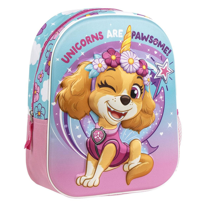 Paw Patrol Skye Rugzak Meisje – 3D Rugtas met Unicorn Hoorn – 31 cm – Unicorns Are Pawsome