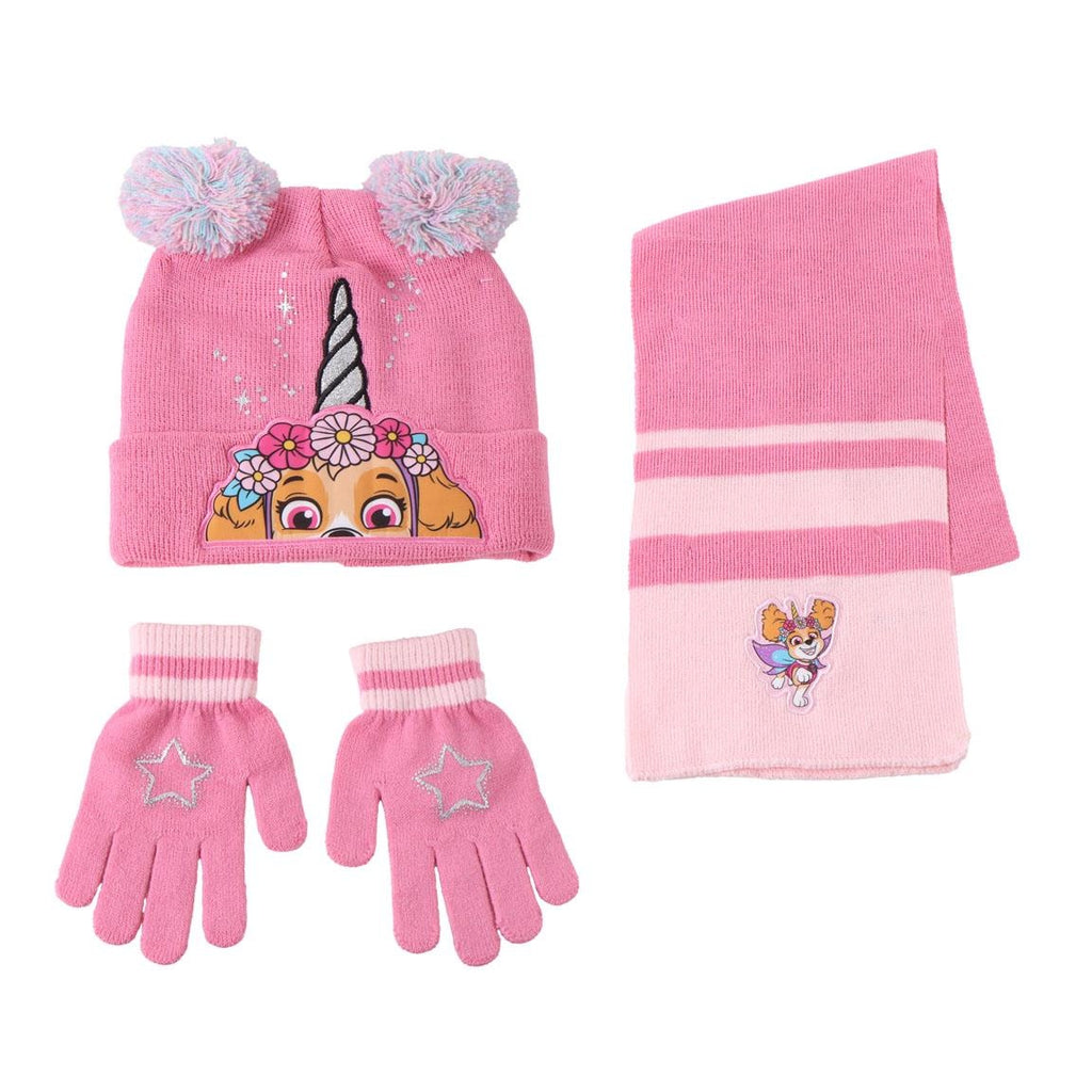 Paw Patrol Skye Unicorn Winterset - Muts, Sjaal en Handschoenen - Meisjes - Roze - Officieel Nickelodeon