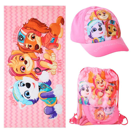 Paw Patrol Strandset – Strandlaken, Zwemtas en Pet – Skye Everest – Zomer Strand Accessoires Meisje