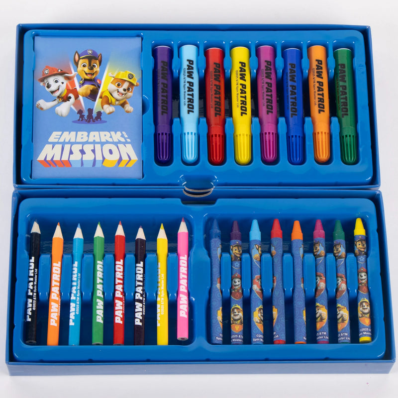 Paw Patrol Malset Kinder – 44-teiliges Kofferset – Zeichen- und Malkoffer – Basteln & Kreativspiel