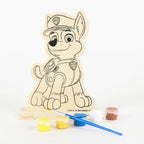Paw Patrol Houten Verfset Kind – Knutselpakket met Chase – Verf en Penseel