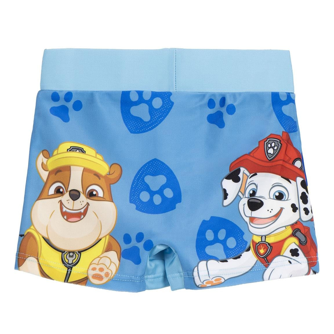 Paw Patrol Swim Trunks Boys – Chase, Marshall, Rubble – Kids Swim Shorts Blue