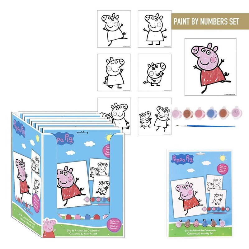 Peppa Pig Verf op Nummer Knutselset – Inclusief Verf & Penseel – Creatief Plezier voor Kinderen