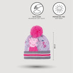 Peppa Pig Winter Set Gloves Hat - I'm Peppa Pig