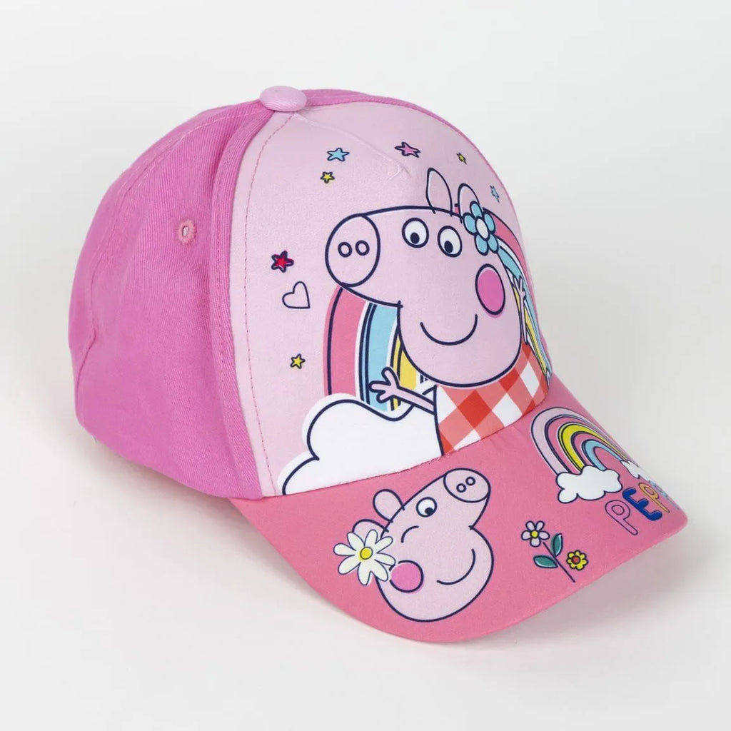 Peppa Pig Pet en Zonnebril Set Kinderen - Roze - UV400 Bescherming - Verstelbare Pet - Officiële Merchandise