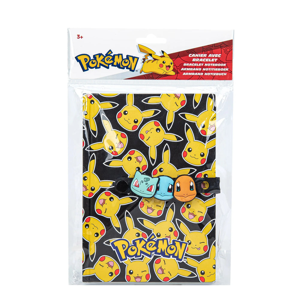 Pokémon Pikachu Notitieboek met Armband Sluiting – Hardcover – Gelinieerde Pagina's – Officieel Gelicenseerd