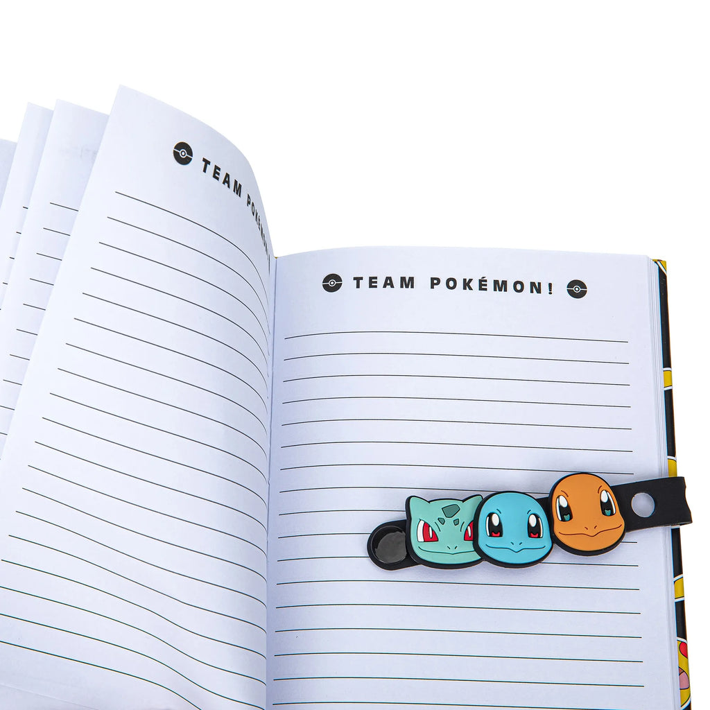 Pokémon Pikachu Notitieboek met Armband Sluiting – Hardcover – Gelinieerde Pagina's – Officieel Gelicenseerd