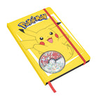 Pokémon Pikachu Notitieboek met Glitter Pokéball – Hardcover – 160 Gelinieerde Pagina's – Officiële Pokémon Merchandise