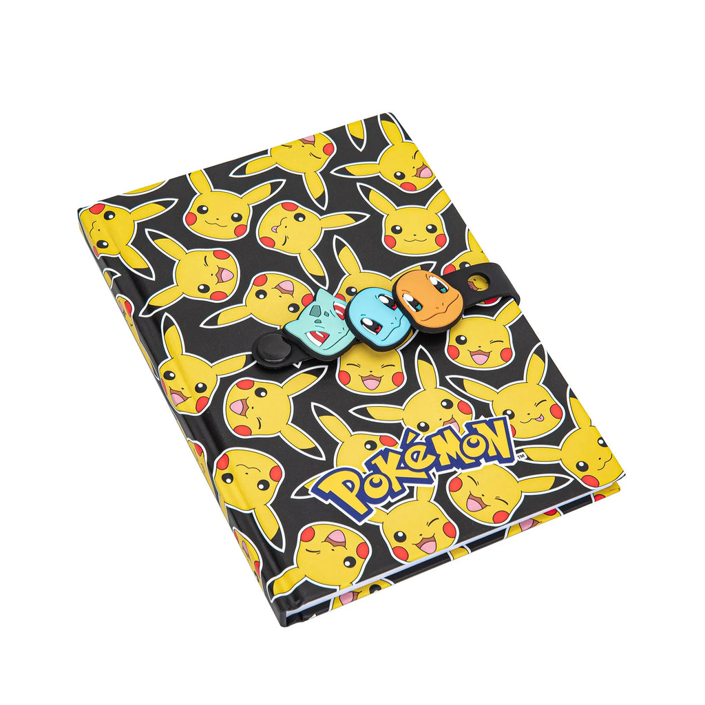 Pokémon Pikachu Notitieboek met Armband Sluiting – Hardcover – Gelinieerde Pagina's – Officieel Gelicenseerd