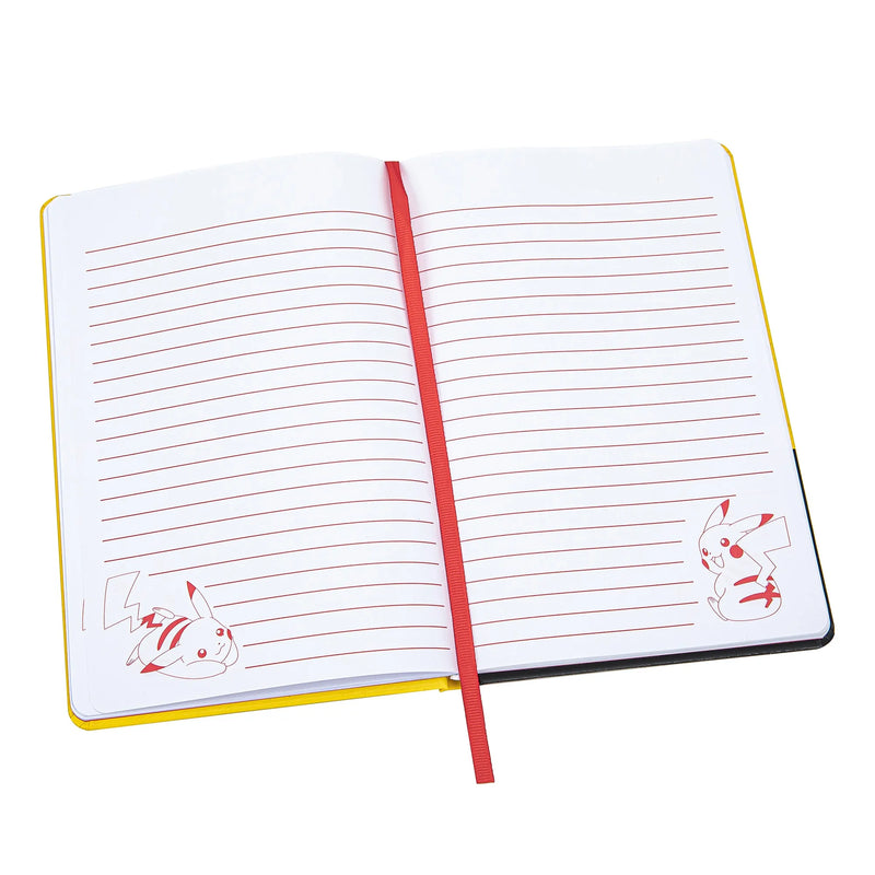 Pokémon Pikachu Notizbuch mit Glitzer Pokéball – Hardcover – 160 Linierte Seiten – Offizielle Pokémon Merchandise
