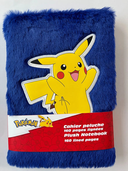Pokémon Pluche Notitieboek Pikachu Blauw 160 Gelinieerde Pagina's