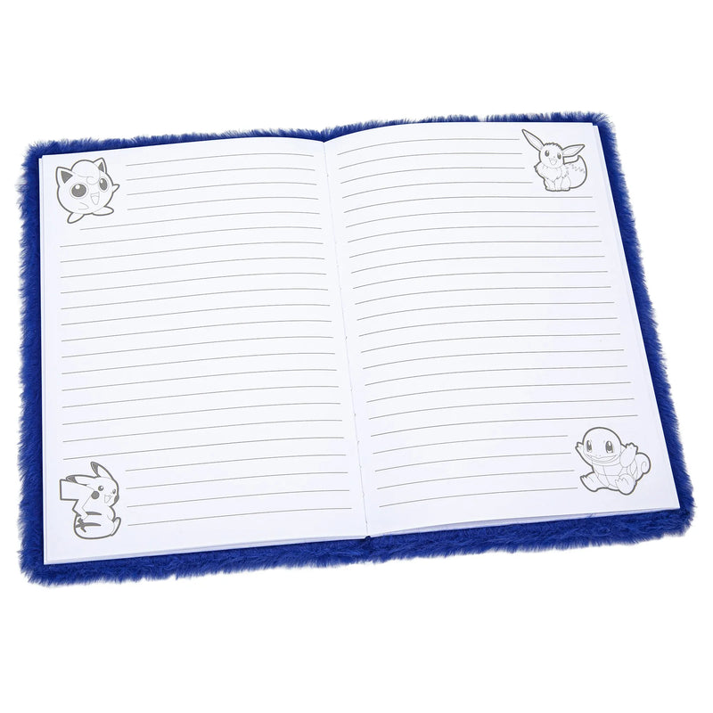 Pokémon Pluche Notitieboek Pikachu Blauw 160 Gelinieerde Pagina's