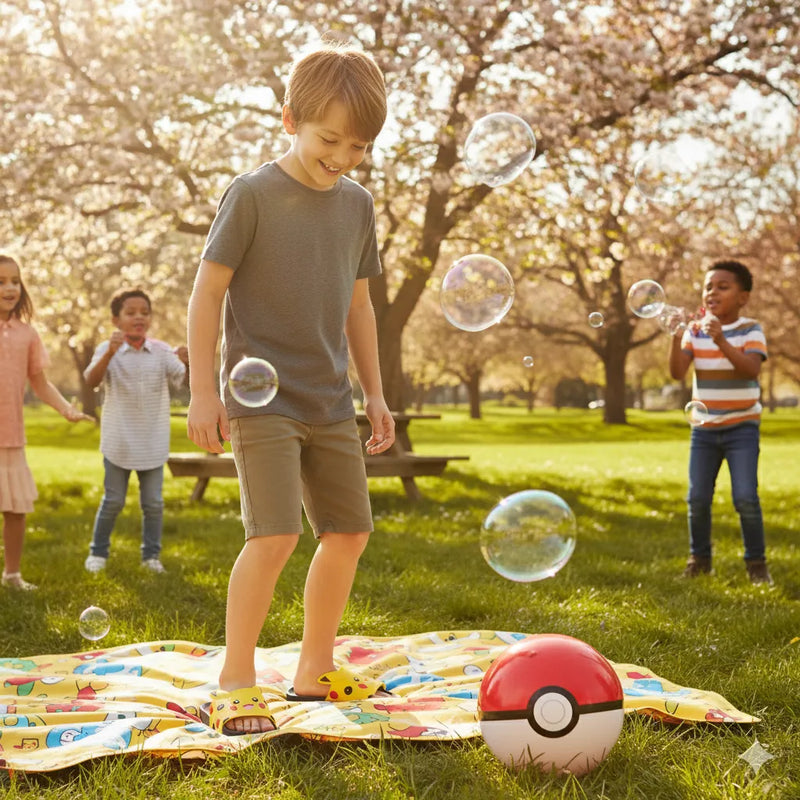 Pokémon Pikachu Badslippers Kind – 3D Design – Antislip & Sneldrogend – Jongens en Meisjes