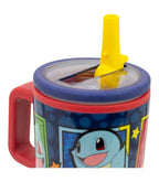 Pokemon Trinkbecher mit Strohhalm