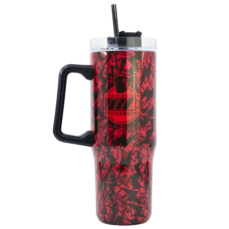 Pokémon Tumbler Rood 940 ml – Thermobeker met Handvat & Rietje