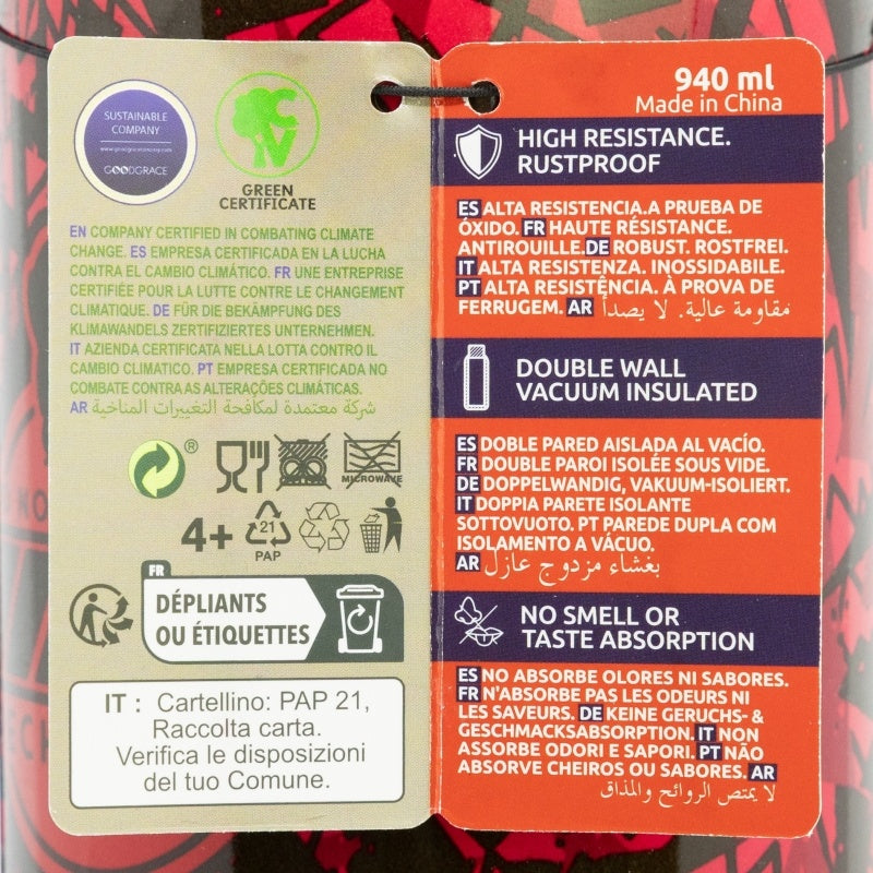 Pokémon Tumbler Rood 940 ml – Thermobeker met Handvat & Rietje
