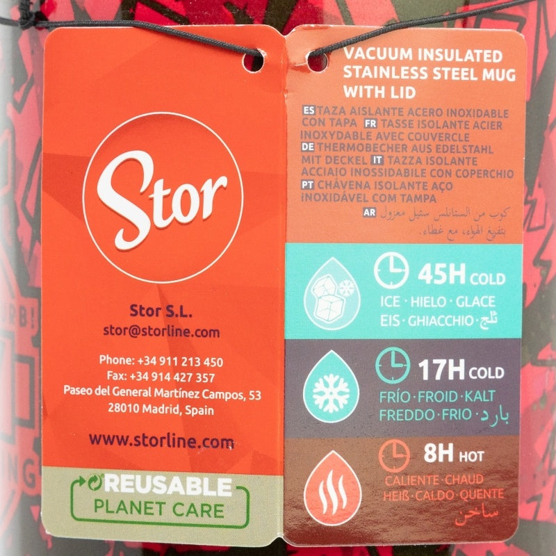 Pokémon Tumbler Rood 940 ml – Thermobeker met Handvat & Rietje