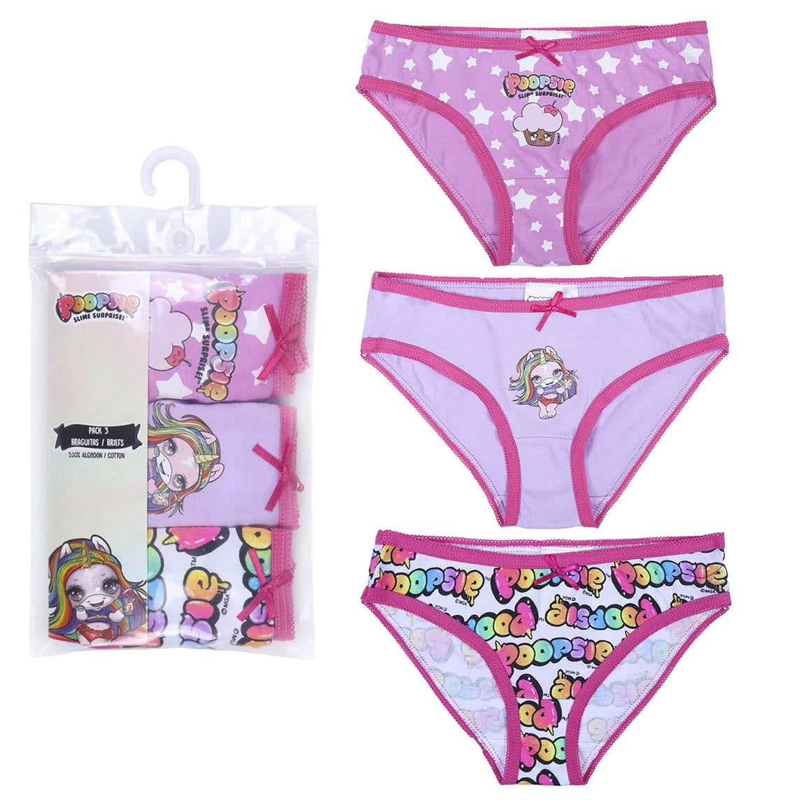 Poopsie - Ondergoed - Onderbroekjes - 3 pack